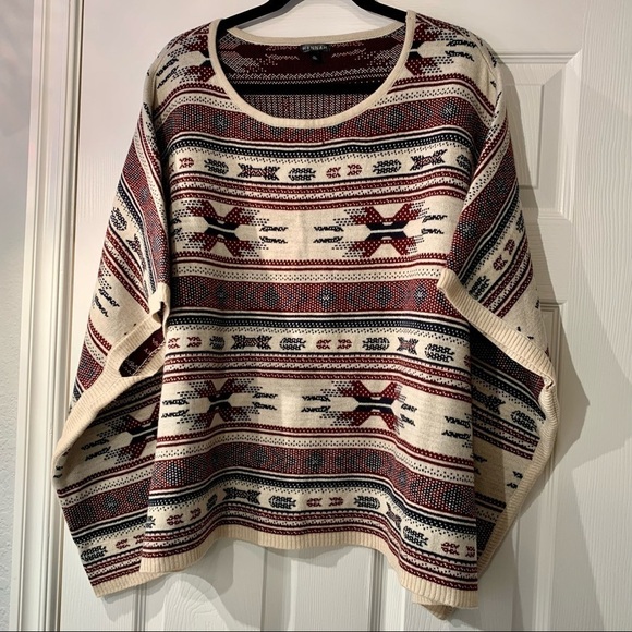 Hannah Sweater Adult Size XL Aztec Pattern Women - Picture 1 of 7